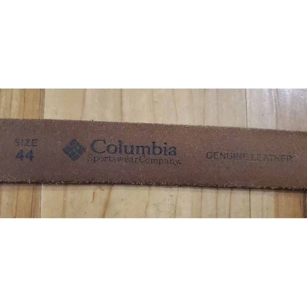 Columbia‎ Sportswear Men's Belt Size 44 Genuine Leather Brown